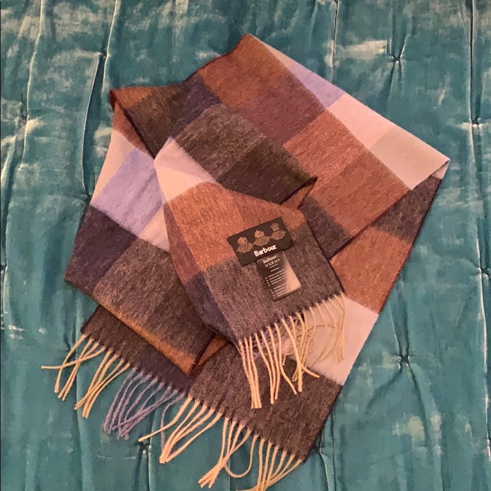 Barbour plaid scarf